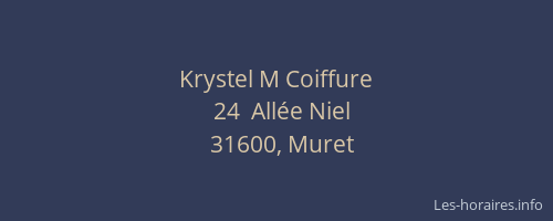 Krystel M Coiffure