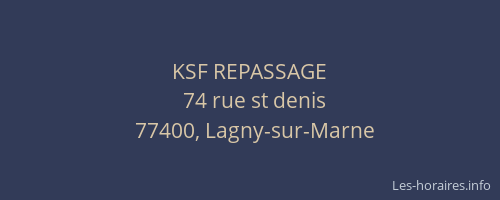 KSF REPASSAGE