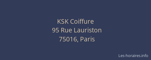 KSK Coiffure