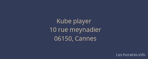Kube player