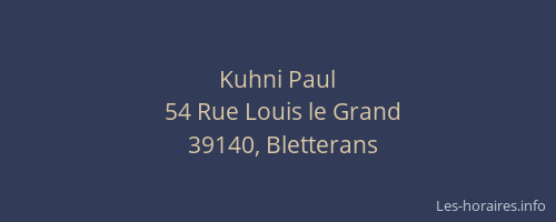 Kuhni Paul