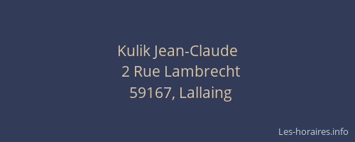 Kulik Jean-Claude