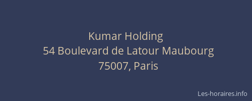 Kumar Holding