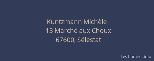 Kuntzmann Michèle