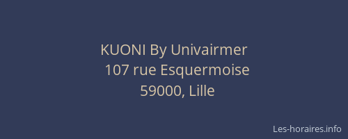 KUONI By Univairmer