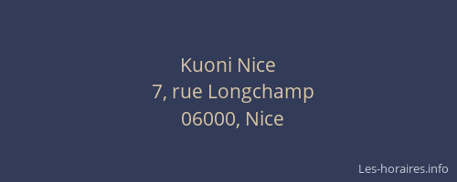 Kuoni Nice