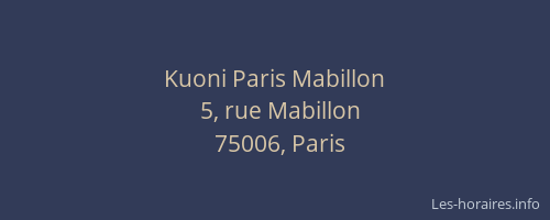 Kuoni Paris Mabillon
