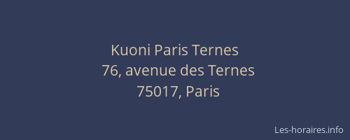 Kuoni Paris Ternes