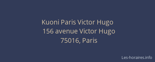 Kuoni Paris Victor Hugo