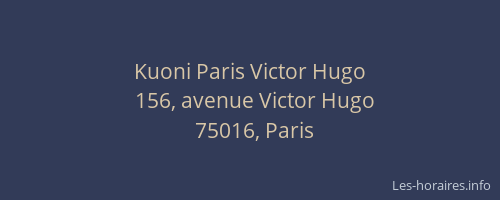Kuoni Paris Victor Hugo