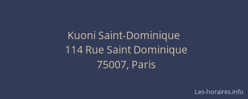 Kuoni Saint-Dominique