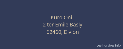 Kuro Oni