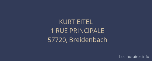 KURT EITEL