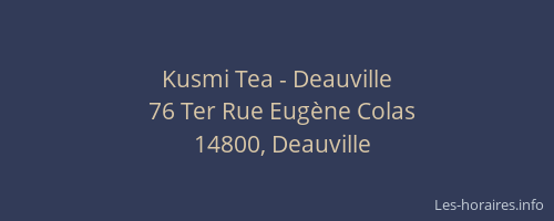 Kusmi Tea - Deauville