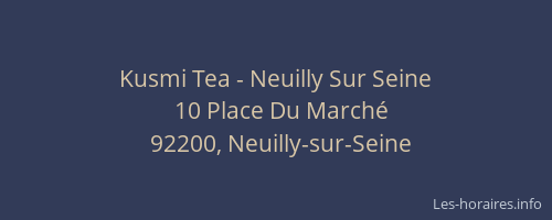 Kusmi Tea - Neuilly Sur Seine