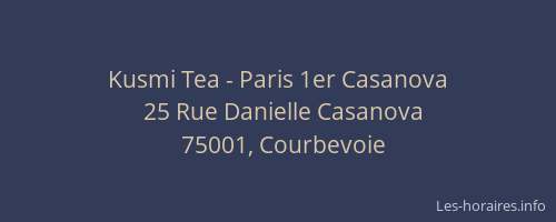 Kusmi Tea - Paris 1er Casanova