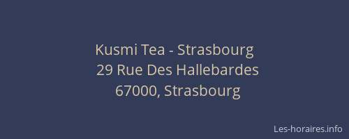Kusmi Tea - Strasbourg