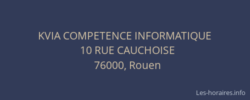 KVIA COMPETENCE INFORMATIQUE