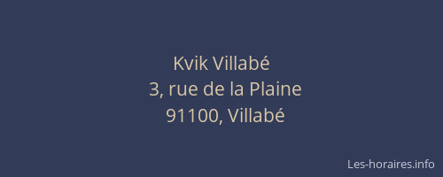 Kvik Villabé