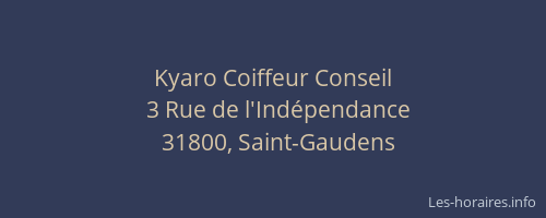 Kyaro Coiffeur Conseil