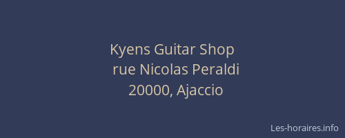 Kyens Guitar Shop