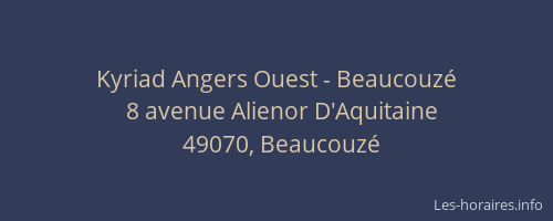 Kyriad Angers Ouest - Beaucouzé