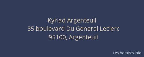 Kyriad Argenteuil