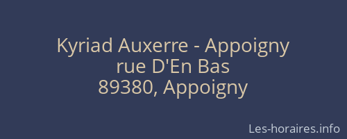 Kyriad Auxerre - Appoigny