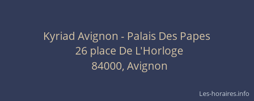 Kyriad Avignon - Palais Des Papes