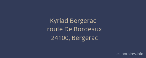 Kyriad Bergerac