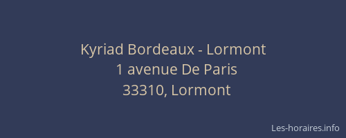 Kyriad Bordeaux - Lormont