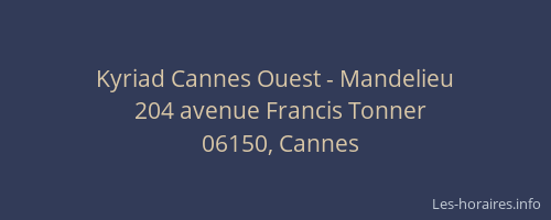 Kyriad Cannes Ouest - Mandelieu