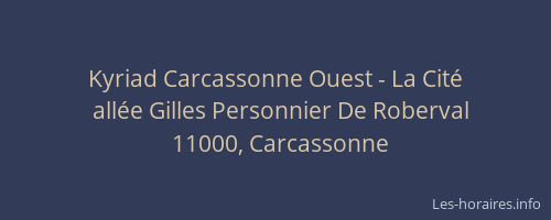 Kyriad Carcassonne Ouest - La Cité