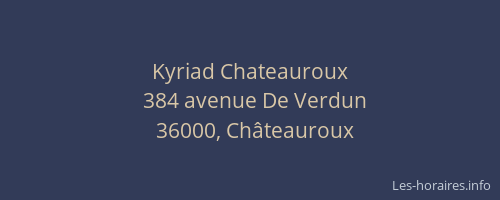 Kyriad Chateauroux
