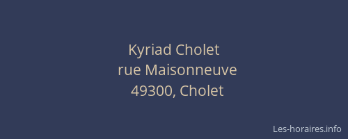 Kyriad Cholet