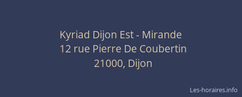Kyriad Dijon Est - Mirande