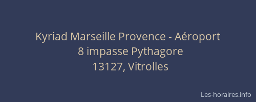 Kyriad Marseille Provence - Aéroport