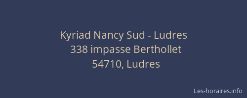 Kyriad Nancy Sud - Ludres