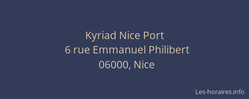 Kyriad Nice Port