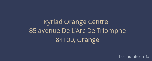 Kyriad Orange Centre