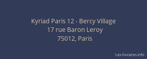 Kyriad Paris 12 - Bercy Village