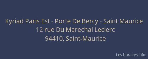 Kyriad Paris Est - Porte De Bercy - Saint Maurice