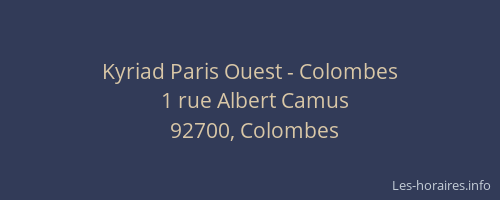 Kyriad Paris Ouest - Colombes