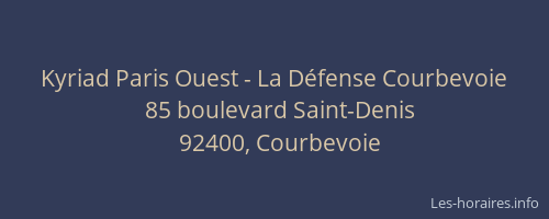 Kyriad Paris Ouest - La Défense Courbevoie
