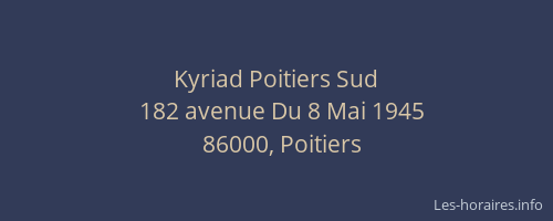 Kyriad Poitiers Sud