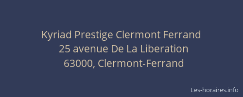 Kyriad Prestige Clermont Ferrand