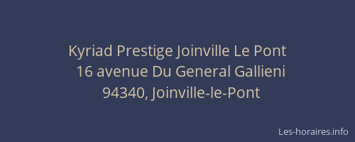 Kyriad Prestige Joinville Le Pont