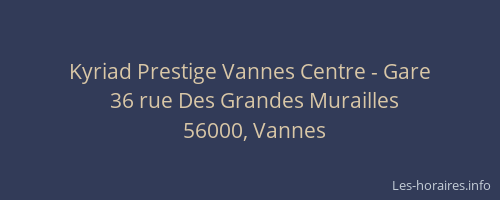Kyriad Prestige Vannes Centre - Gare