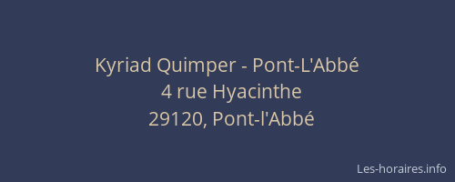 Kyriad Quimper - Pont-L'Abbé