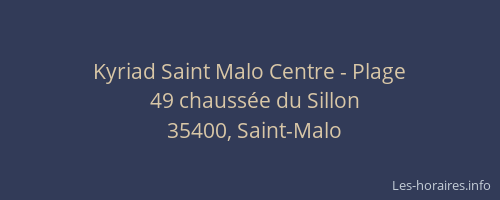Kyriad Saint Malo Centre - Plage